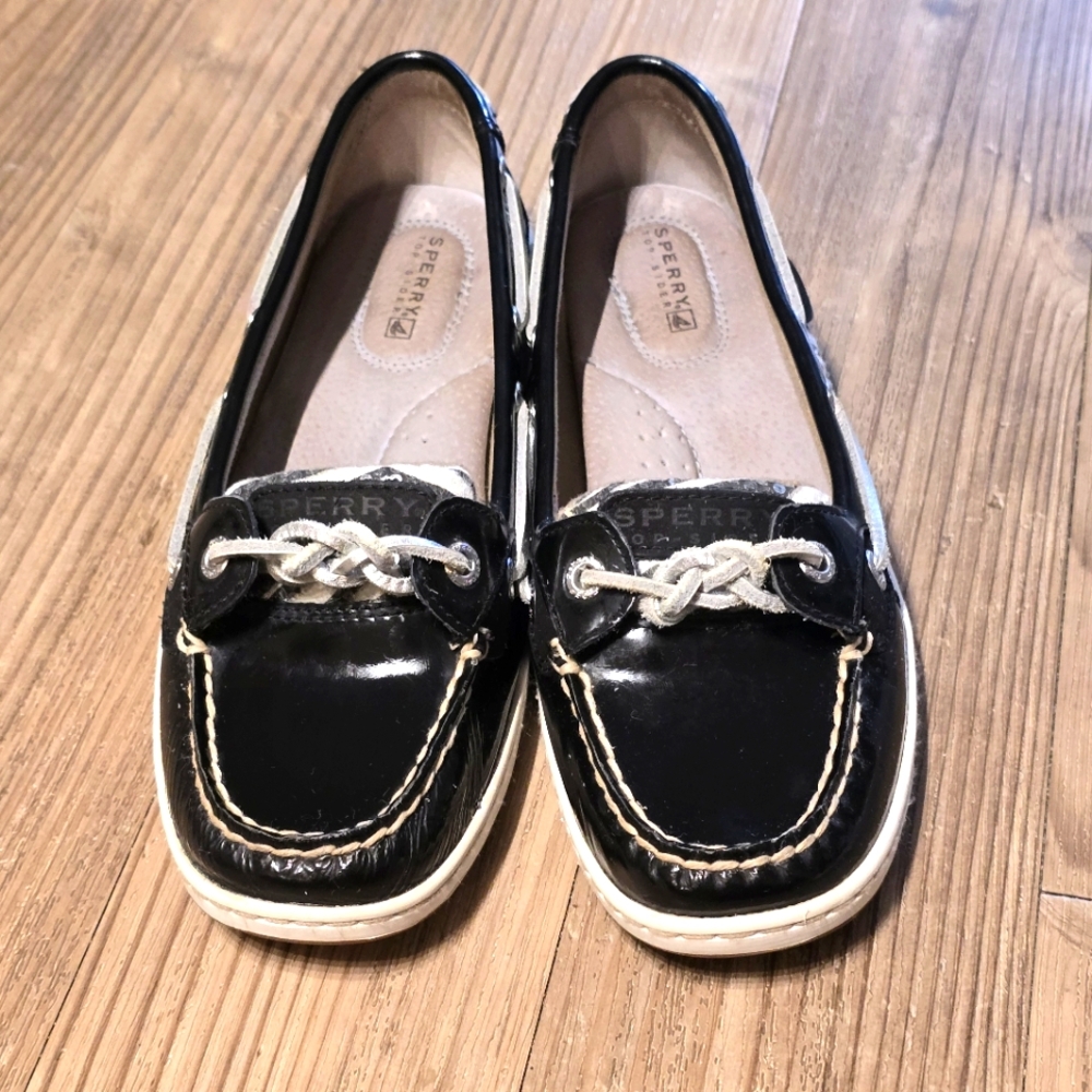 Sperry Top-Sider Angelfish Zebra Sequins Boat Shoes Nautical Comfort Shoes